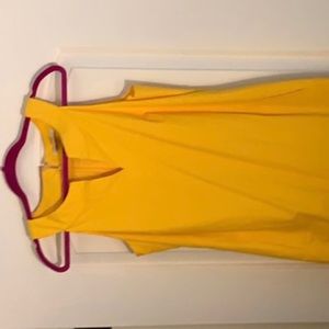 V neck Banana republic yellow dress